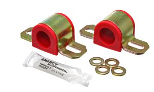 Sway Bar Bushing Set; Red; Front Or Rear; Non-Greasable Type; Bar Dia. 1 in./25mm; 2 1/16 in. Bracket Size; Performance Polyurethane;
