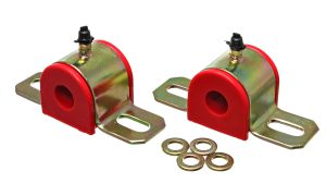 Sway Bar Bushing Set; Red; Front Or Rear; Greasable Type; Bar Dia. 7/8 in./22mm; Performance Polyurethane;