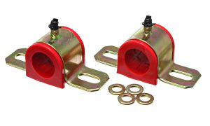 Sway Bar Bushing Set; Red; Front Or Rear; Greasable Type; Bar Dia. 15/16 in./24mm; Performance Polyurethane;