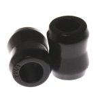 Universal Shock Eyes; Black; Front And Rear; Standard Hourglass Shaped Style; ID 0.75 in.; L-1 7/16 in.; w/2 Bushings; Performance Polyurethane;