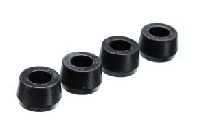 Universal Shock Eyes; Black; Front And Rear; Half Bushings For Hourglass Style; ID 5/8 in.; L-11/16 in.; w/4 Bushings; Performance Polyurethane;