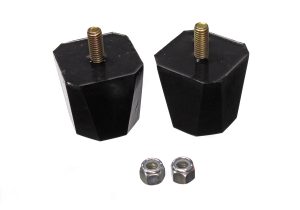 Universal Bump Stop Set; Black; Square Tapered Style; H-2 in.; L-2 in.; W-7/8 in.; Incl. 2 Per Set; Performance Polyurethane;