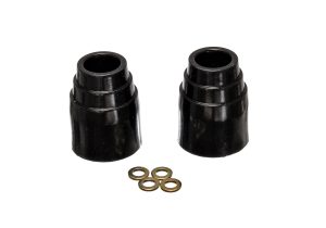 Universal Bump Stop Set; Black; Stepped Style; H-3 1/8 in.; Dia. 2 7/16 in.; w/o Hardware; Incl. 2 Per Set; Performance Polyurethane;