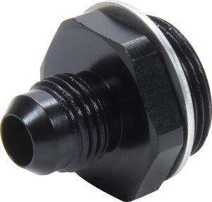 Carb Fitting w/washer 7/8-20 to -6 Male Black