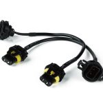 Xprite 5202 ( 2504 H16 ) HID & LED Fog Lights Conversion Adapter Wires For 2007 - 2017 Jeep Wrangler 4" Inch LED Fog Lamps