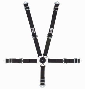 5-Pt Harness 2in Cam Lock Blk Pull Up