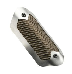 Flexible Heat Shield 3.5 inx6.5in Brushed/Titanim