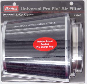 Pro-Flo Air Filter Cone 6.70 Tall Black/Chrome