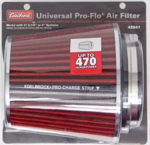 Pro-Flo Air Filter Cone 6.70 Tall Red/Chrome