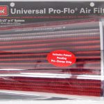 Pro-Flo Air Filter Cone 10.5 Tall Red/Chrome