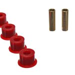 Universal Bump Stop Set; Black; Round; Pull Thru Style; H-1.25 in.; L-1.5 in.; W-1 9/16 in.; Incl. 2 Per Set; Performance Polyurethane;