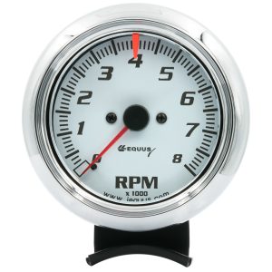 3-3/8 Dia Tachometer 8000 RPM White Dial