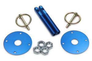 Hood Pin Kit  3/8in Alum Blue 2-Pack