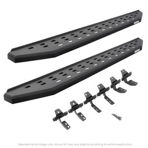 Go Rhino - 69404880T - RB20 Running Boards With Mounting Brackets - Protective Bedliner Coating
