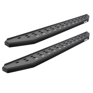 Go Rhino - 6941778020T - RB20 Running Boards With Mounting Brackets & 2 Pairs of Drop Steps Kit - Protective Bedliner Coating