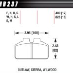 BRAKE PAD DYNAPRO 6 FRONT AND REAR DTC-30