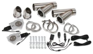 Dual Electric Exhaust Cut-Outs 3in w/Remote