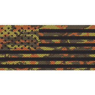 Jeep Wrangler Grill Inserts 07-18 JK Fall Colors Camo Stars And Stripes Under The Sun Inserts