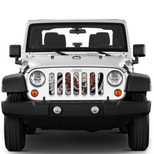 Jeep JL and Gladiator JT Grille Insert Scary Skull Clown Under The Sun Inserts