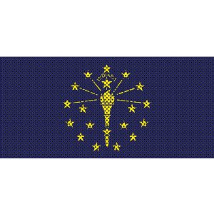 Jeep Wrangler Grill Inserts 2018-Present JL Indiana State Flag Under The Sun Inserts