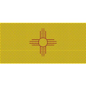 Jeep Wrangler Grill Inserts 2018-Present JL New Mexico State Flag Under The Sun Inserts