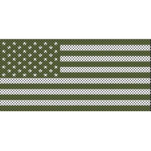 Jeep Wrangler Grill Inserts 2018-Present JL Olive Drab Old Glory White Stars And Stripes Under The Sun Inserts