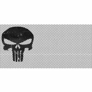 Jeep Wrangler Grill Inserts 07-18 JK Punisher White Black Skull Under The Sun Inserts