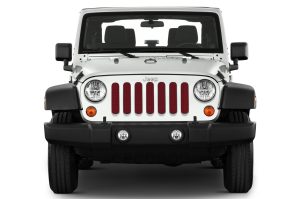 Jeep Gladiator Grill Inserts 2020-Present Gladiator Deep Cherry Red Under The Sun Inserts