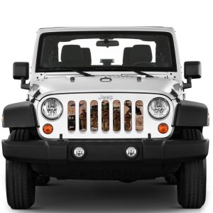 Jeep Wrangler/Gladiator Grill Inserts 18-Pres Wrangler JL/Gladiator Standing Strong Under The Sun Inserts