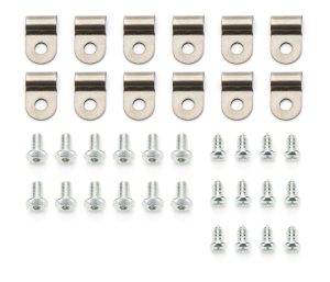 3/16in Stainless Steel Single Line Clamps 12Pk