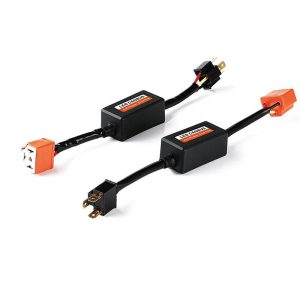 LED Headlight Canbus Wiring Kit Computer Warning Error Free Anti Flicker Resistor Canceler Decoder (H4)