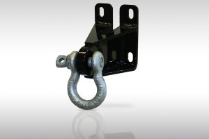 Ranch D-Ring Mount; 2 Stage Black Powder Coated; Fits All Black Steel Bumpers;