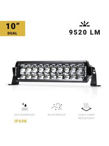 10 Inch LED Light Bar Dual Row Spot/Flood Combo North Lights