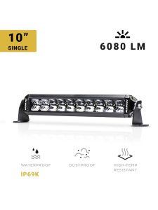 10 Inch LED Light Bar Single Row Spot/Flood Combo North Lights