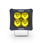 3 Inch Cube Pod Light with 2 Inch LED Lights Spot Beam Pair - Gold Amber - North Lights