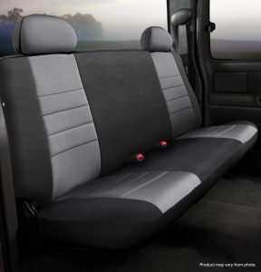 FIA NP92-73 GRAY NP90 Series - Neoprene Custom Fit Rear Seat Cover- Black/Gray Center Panel