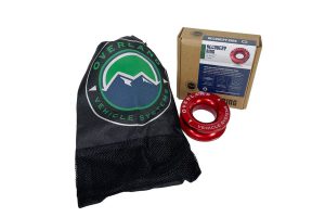 Overland Vehicle Systems Recovery Ring 2.5in 10000 lb. Red w/ Storage Bag