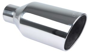 Exhaust Tip 4in x 8in 18in L Polished Weld-on