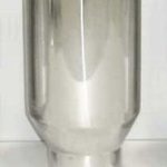 Exhaust Tip 5in x 6in 18in L Polished Bolt-on