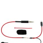 Cord Coiled Headset to Radio ICOM Bolt-On 2 Pin