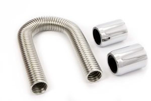 24in Stainless Hose Kit w/Chrome Ends