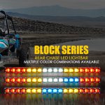 Yellow Flood Beam LED Light Bar | Ultra Thin Astro Series