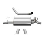 Corsa Performance 2.5in Dual Exit Axle-Back Exhaust System w/ Turn Down Tips - JL