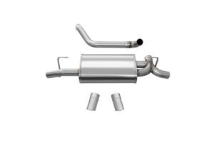 Corsa Performance 2.5in Dual Exit Axle-Back Exhaust System w/ Turn Down Tips - JL