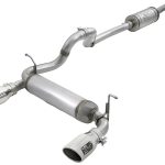 AFE Power Rebel Series 2.5in Dual Cat-Back Exhaust System, Polished - JL 4Dr 3.6L