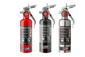 H3Performance HalGuard Clean Agent Car Fire Extinguisher 1.4 lb, Black