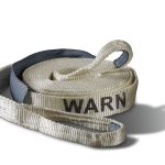 Warn Industrial Recovery Strap - 30ft x 2in, White - 14,400lb Max Capacity