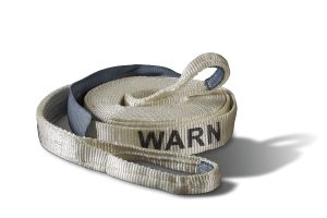Warn Industrial Recovery Strap - 30ft x 2in, White - 14,400lb Max Capacity