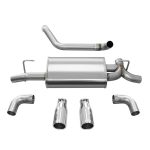 Corsa Performance 2.5in Dual Exit Axle-Back Exhaust System w/ Rolled 3.5in Tips - Polished - JL