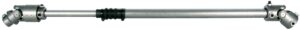 Borgeson - Steering Shaft - P/N: 000925 - 1987-1995 Jeep Wrangler heavy duty telescopic steel steering shaft. Connects from factory column to steering box. For Jeeps with power steering. Includes vibration reducer upgrade.